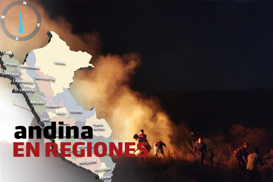 Andina en Regiones: incendio forestal afecta a varias hectáreas de ganado en Tumbes